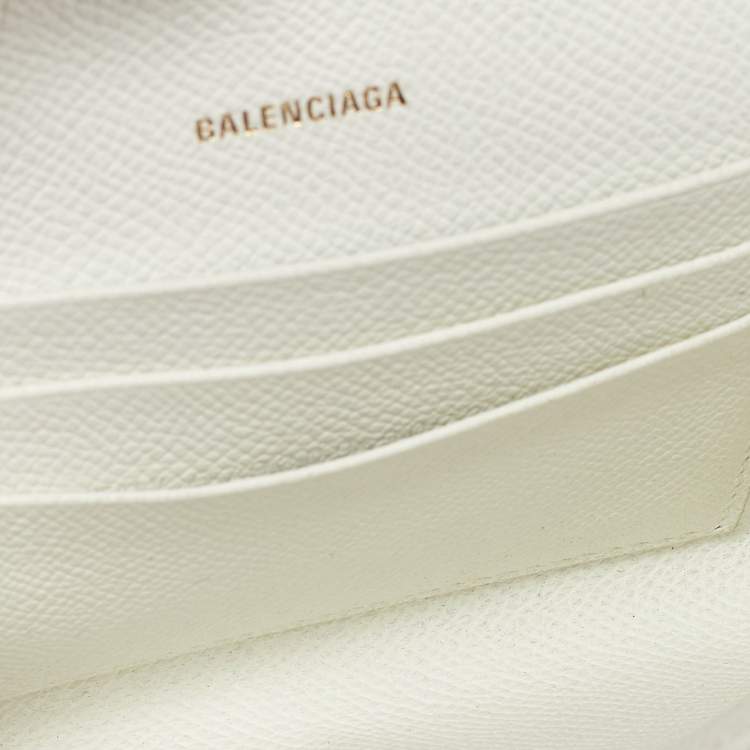 Pre Owned Balenciaga Multicolor Graffiti BB Leather Wallet On Chain