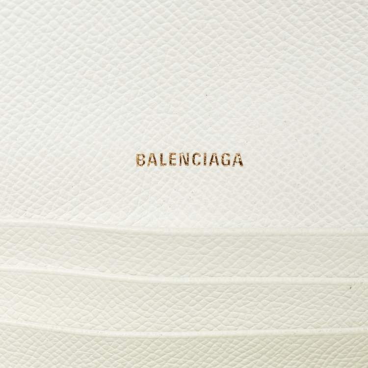 Pre Owned Balenciaga Multicolor Graffiti BB Leather Wallet On Chain