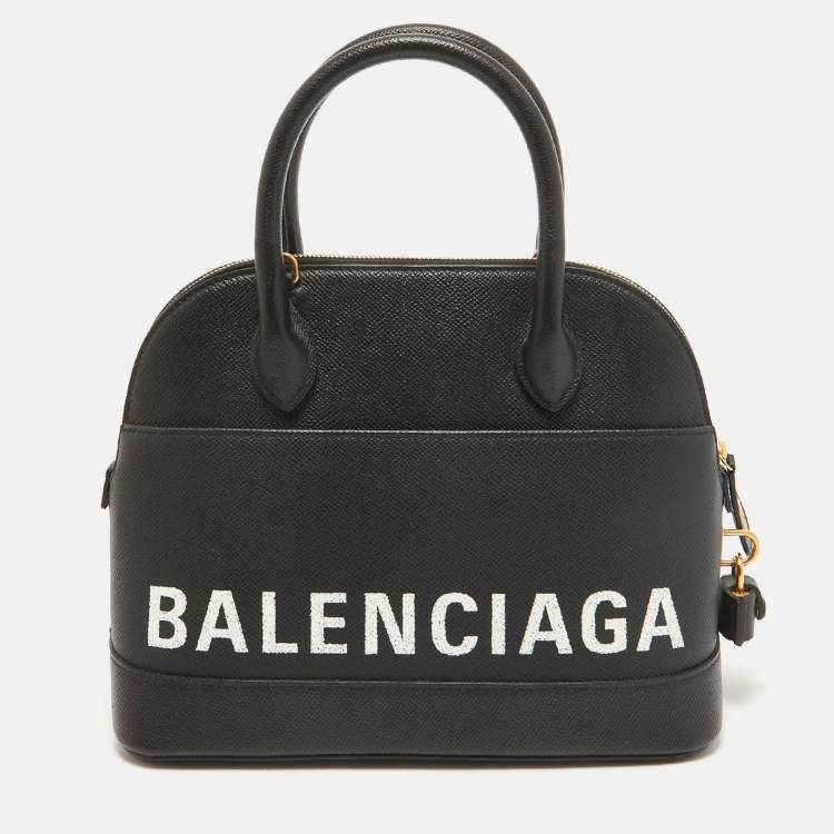 مملوكة مسبقًا Balenciaga Black Leather Small Ville Bag
