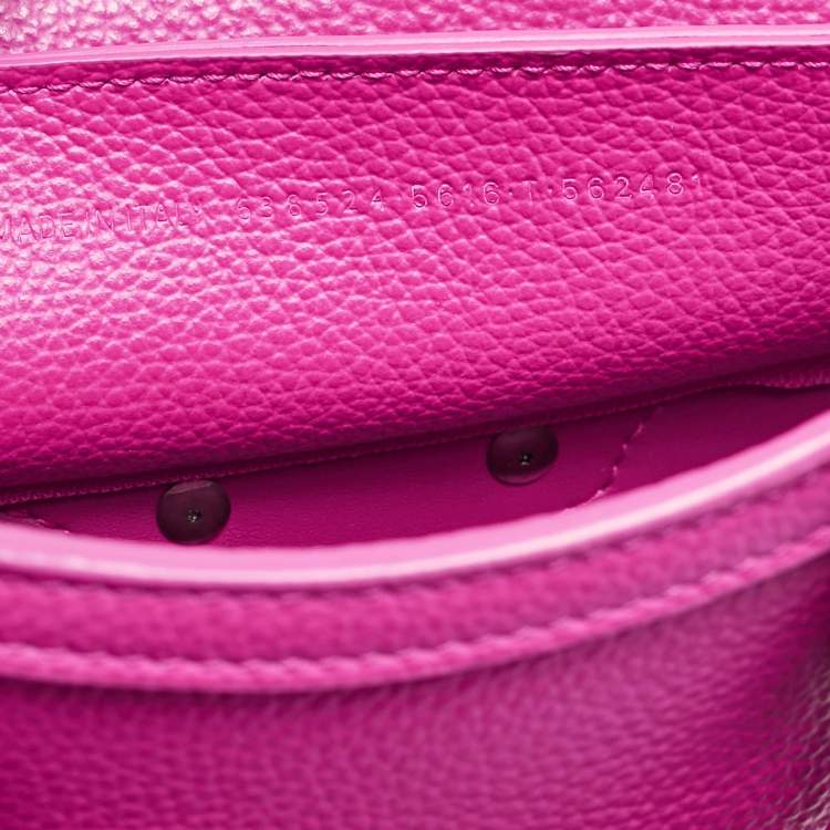 Pre Owned Balenciaga Pink Leather Mini Neo Classic City Tote