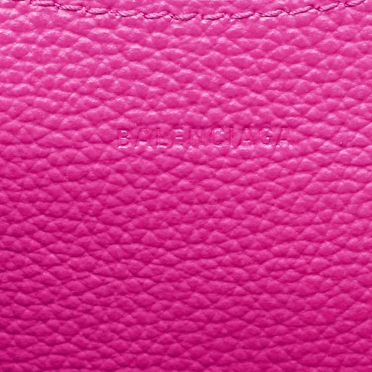 Pre Owned Balenciaga Pink Leather Mini Neo Classic City Tote