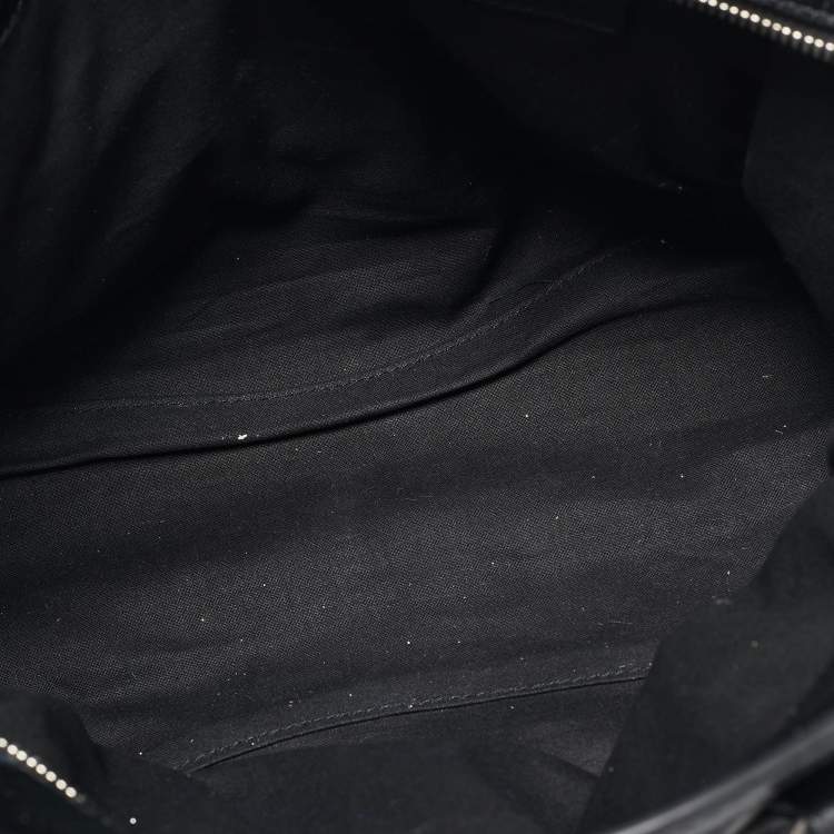 Pre Owned Balenciaga Black Leather Neo Cagole City Tote
