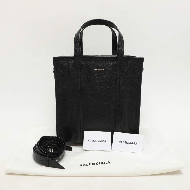 مملوكة مسبقًا Balenciaga Black Leather Small Bazar Shopper Tote