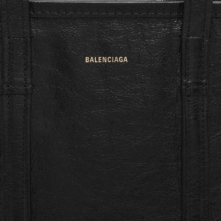 مملوكة مسبقًا Balenciaga Black Leather Small Bazar Shopper Tote