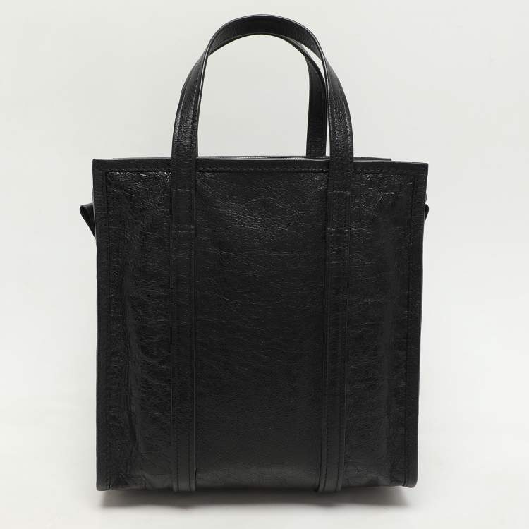 مملوكة مسبقًا Balenciaga Black Leather Small Bazar Shopper Tote