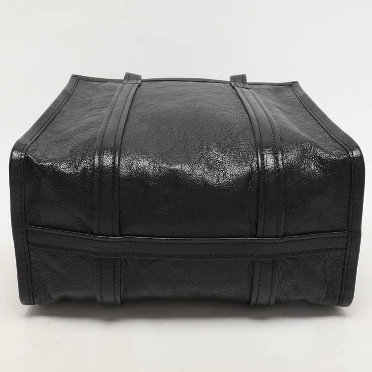 مملوكة مسبقًا Balenciaga Black Leather Small Bazar Shopper Tote