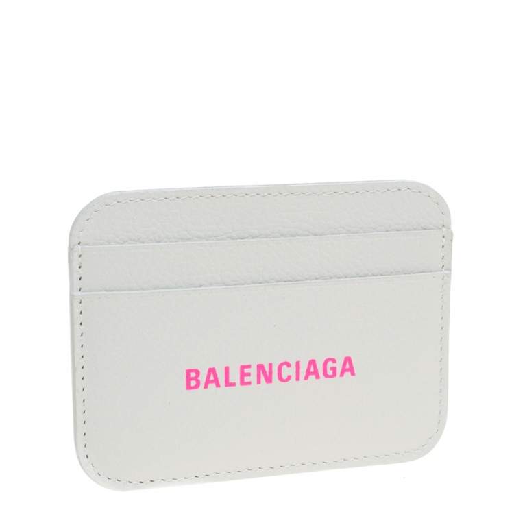 balenciaga card holder white