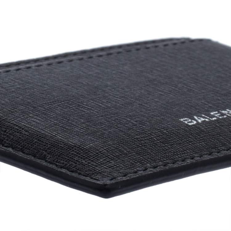 Pre Owned Balenciaga Black Leather Everyday Card Case