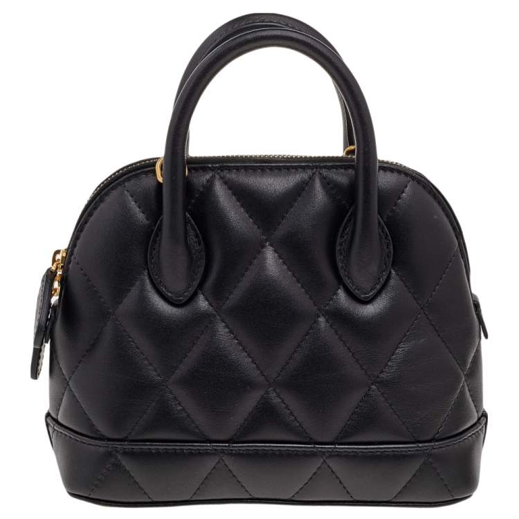 مملوكة مسبقًا Balenciaga Black Quilted Leather XXS Ville Satchel