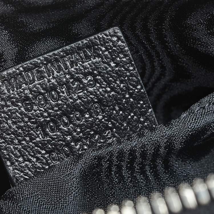Pre Owned Balenciaga x Gucci Black Canvas and Leather The Hacker Project Boston Bag