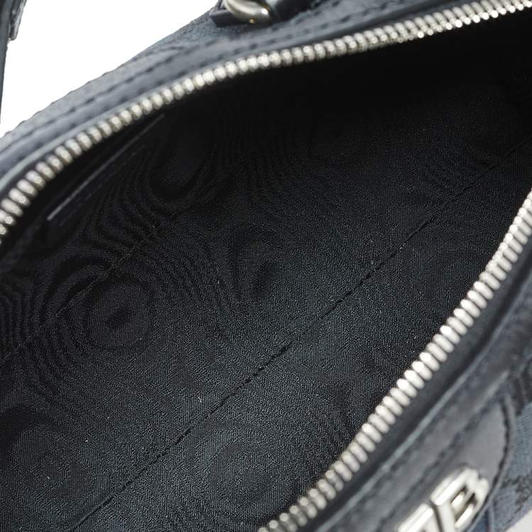 Pre Owned Balenciaga x Gucci Black Canvas and Leather The Hacker Project Boston Bag