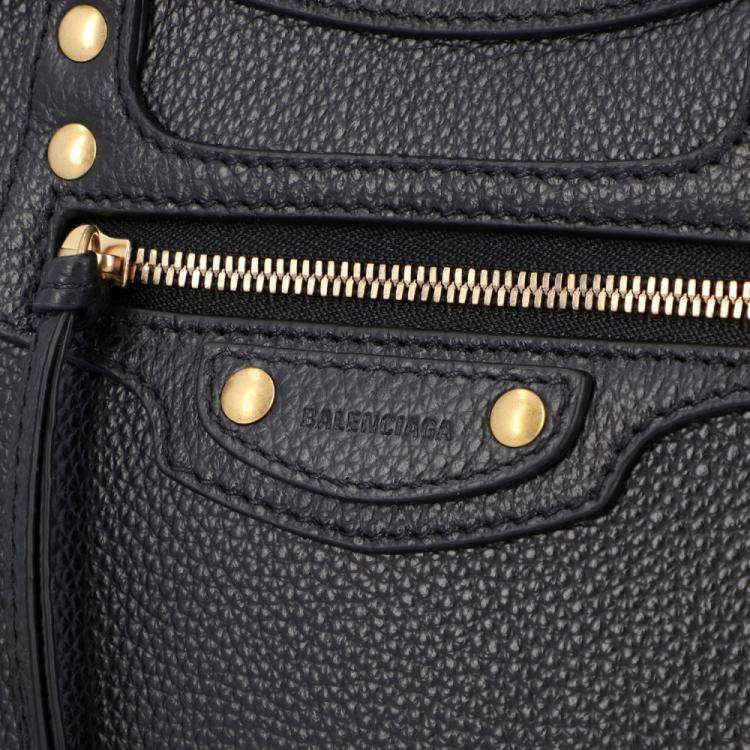 Pre Owned Balenciaga Black Leather Neo Classic Mini Bag