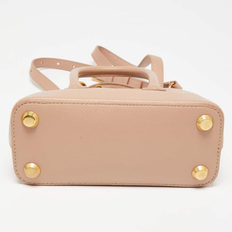 مملوكة مسبقًا Balenciaga Beige Leather XXS Ville Satchel