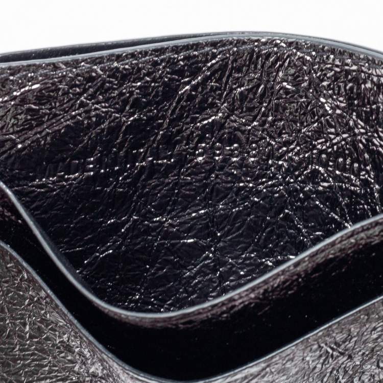 Pre Owned Balenciaga Dark Grey Leather Card Holder