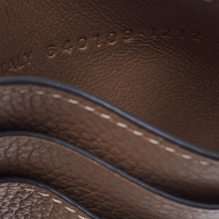 Pre Owned Balenciaga Brown Grained Leather Neo Classic Card Holder