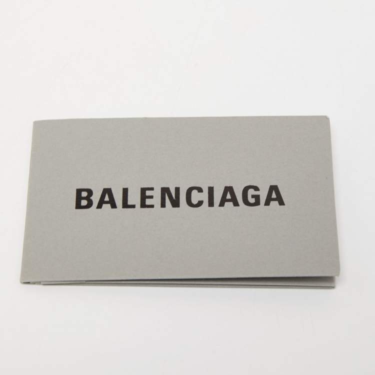 Pre Owned Balenciaga Red Leather Small Hourglass Box Top Handle Bag