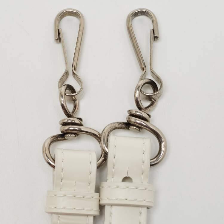 Pre Owned Balenciaga Off White Croc Embossed Leather Small Neo Classic Tote