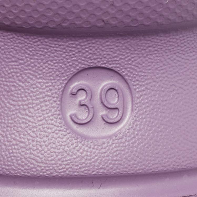 Pre Owned Balenciaga  x Crocs  Size 39 Purple Rubber Mules
