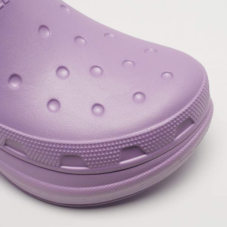 Pre Owned Balenciaga  x Crocs  Size 39 Purple Rubber Mules