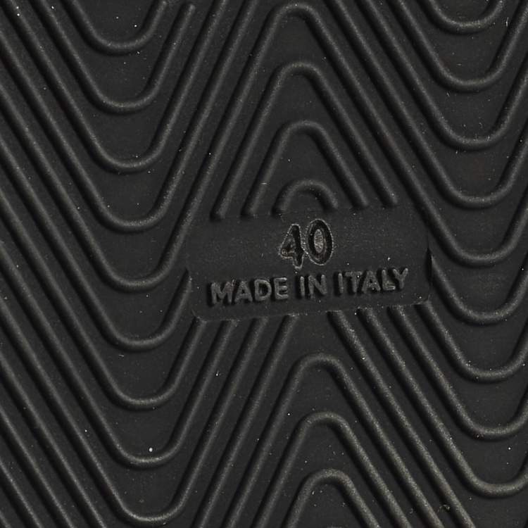 Pre Owned Balenciaga Size 40 Grey Leather puffy Knot Flat Slide