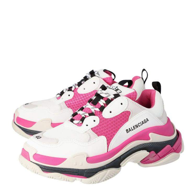 balenciaga triple s womens pink