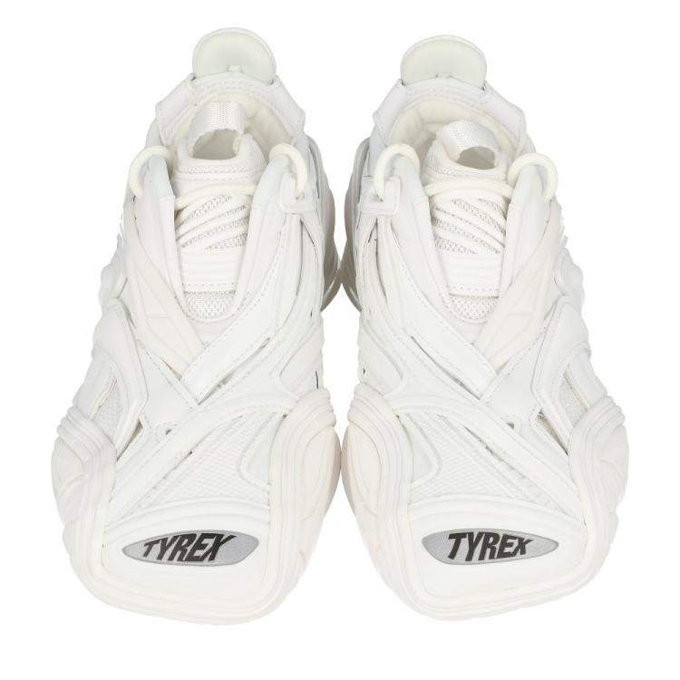 Pre Owned Balenciaga White Tyrex 2020 Sneakers Size 37