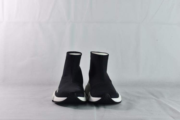 Pre Owned Balenciaga Black Stretch Sneakers Size 39 