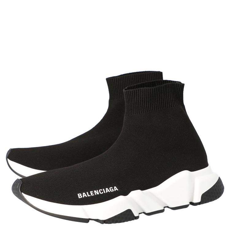 Pre Owned Balenciaga Black Speed Sneakers Size EU 36