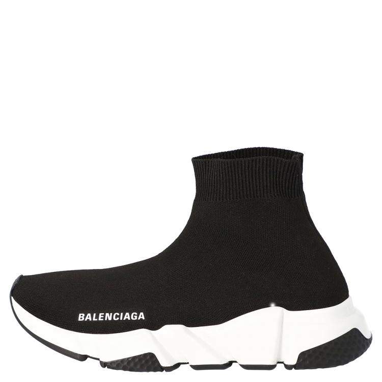 Pre Owned Balenciaga Black Speed Sneakers Size EU 36