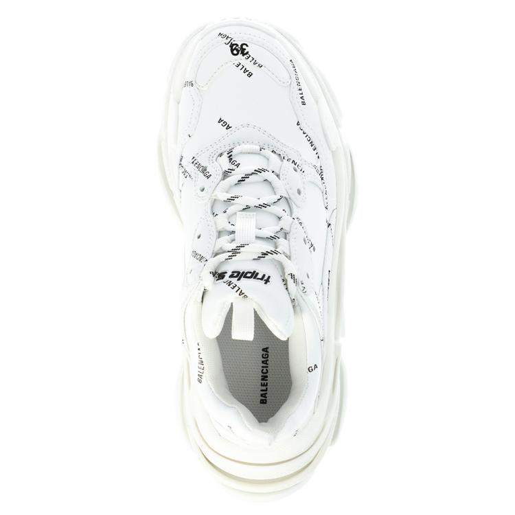 Pre Owned Balenciaga White Triple S Sneakers Size EU 35