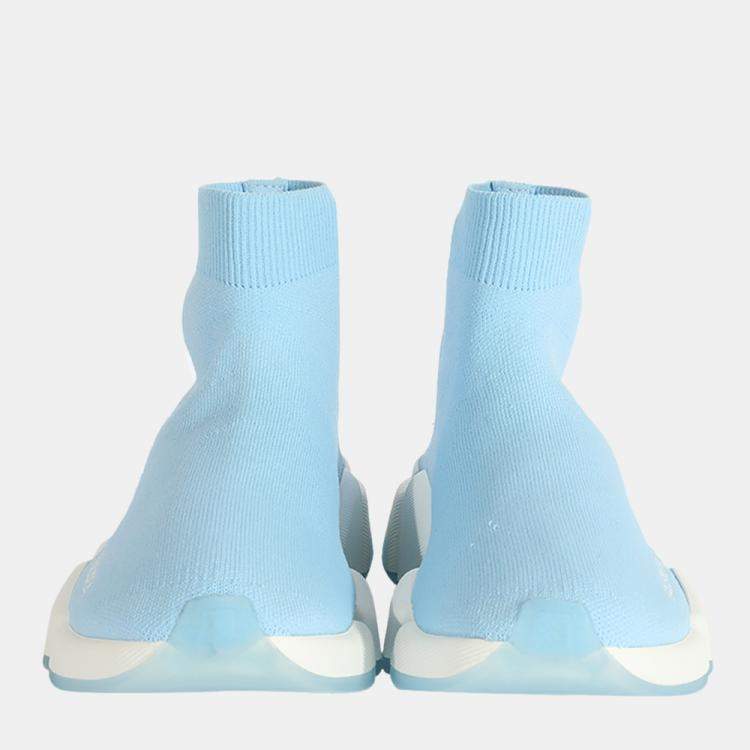 Pre Owned Balenciaga Blue Wmns Knit Speed 2.0 Sneaker EU 36