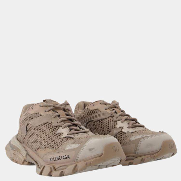 balenciaga trainers womens brown