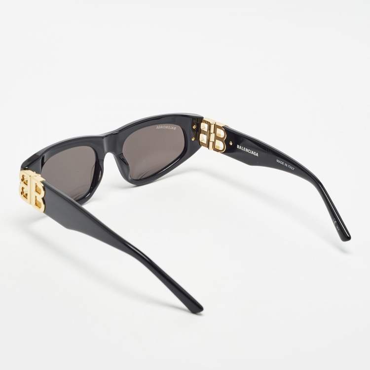 Pre Owned Balenciaga Black BB0095S Cat Eye Sunglasses