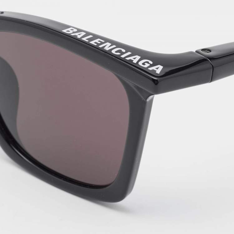 Pre Owned Balenciaga Black BB0099SA Wayfarer Sunglasses