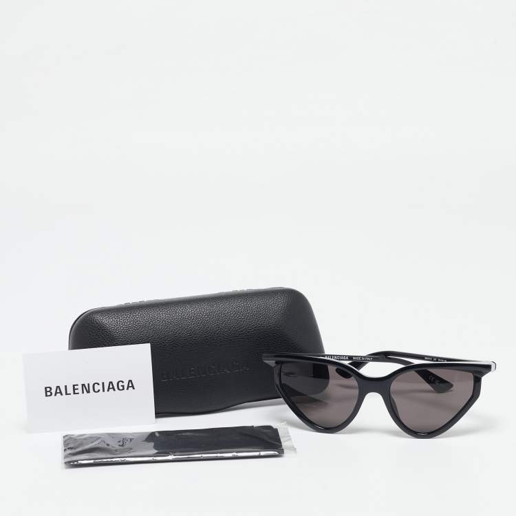 Pre Owned Balenciaga Black BB0101S Extreme Butterfly Sunglasses