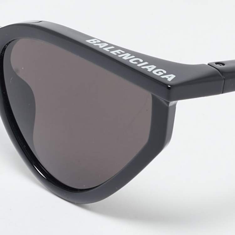 Pre Owned Balenciaga Black BB0101S Extreme Butterfly Sunglasses