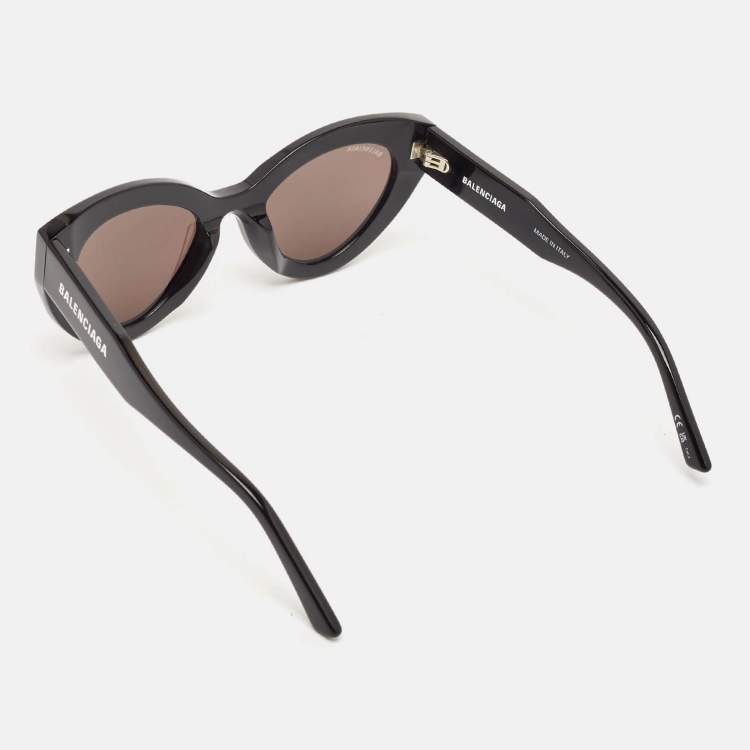 Pre Owned Balenciaga Black BB7003S Cat Eye Sunglasses