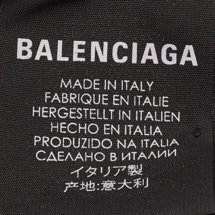Pre Owned Balenciaga Blue Logo Embroidered Cotton Baseball Cap L