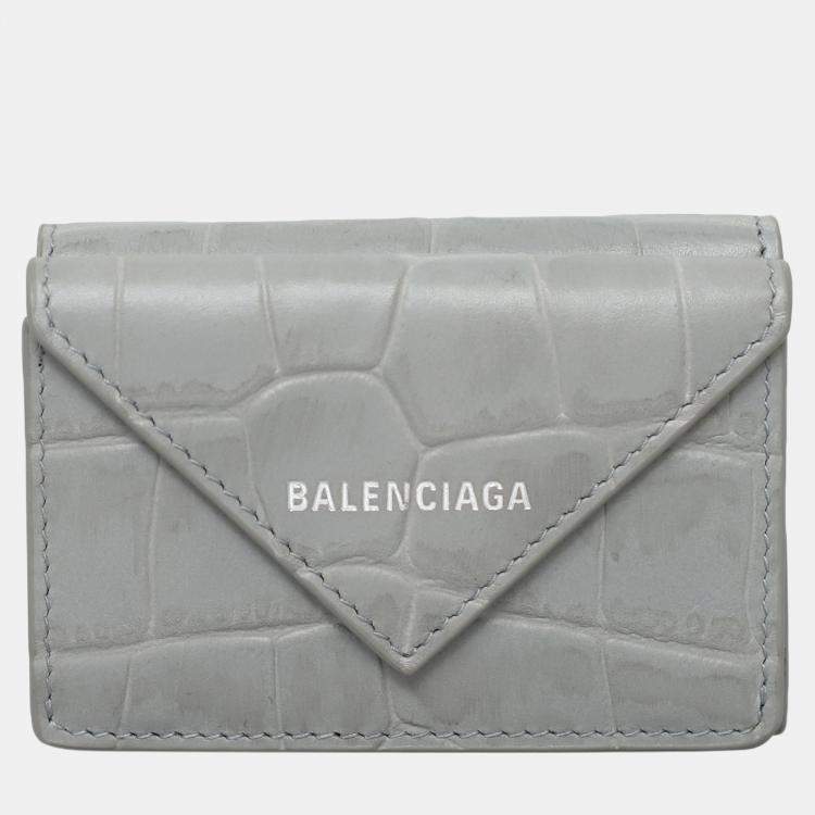 Pre Owned Balenciaga Papier Mini Folded Wallet