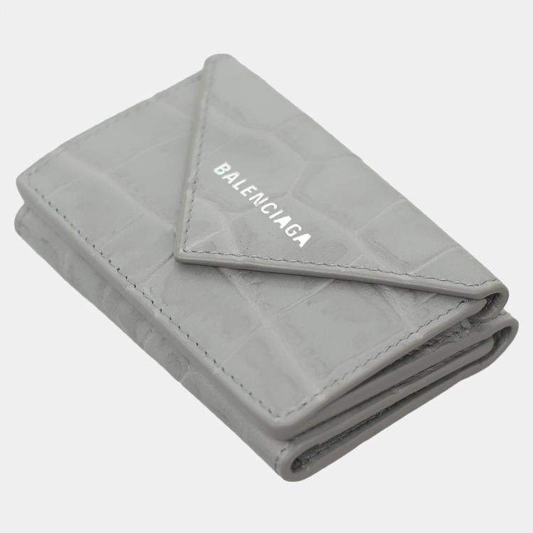 Pre Owned Balenciaga Papier Mini Folded Wallet