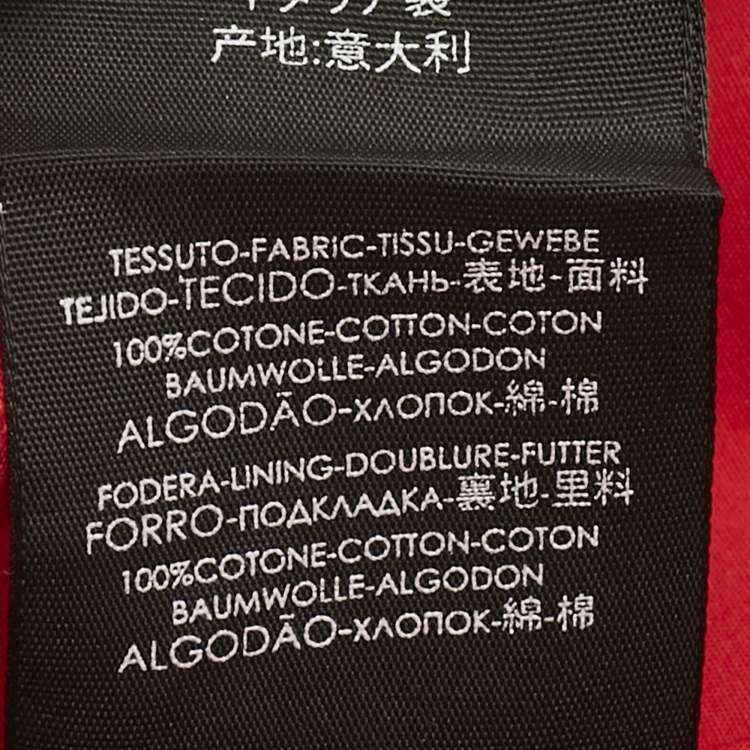 Pre Owned Balenciaga Red Logo Embroidered Cotton Baseball Cap L