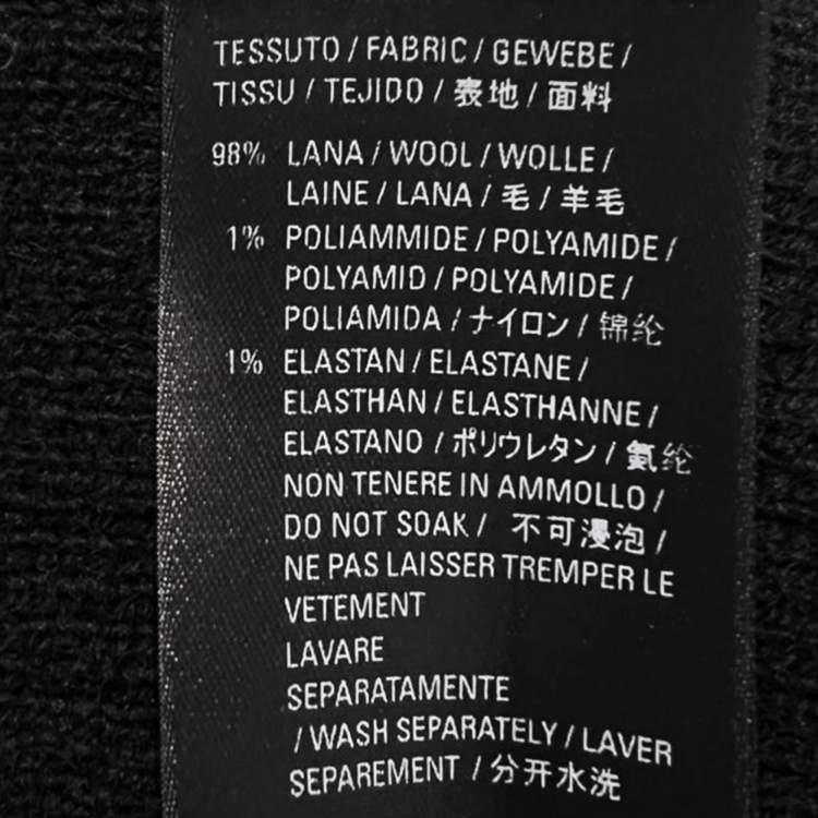 مملوكة مسبقًا قبعة بيني بالنسياجا صوف أزرق مزخرف بعلامة الماركة