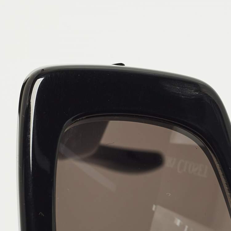 Pre Owned Balenciaga Black BB0286S Rectangle Sunglasses