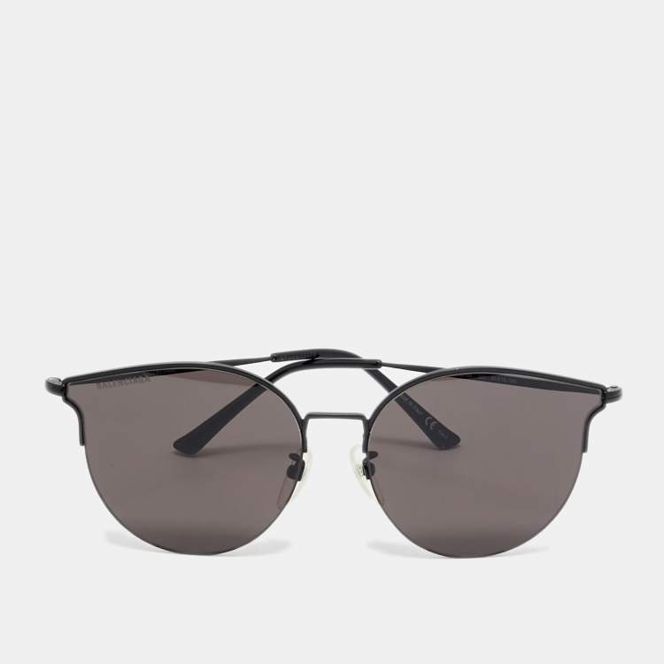 مملو كة مسبقًا Balenciaga Black BB0021SK Everyday Butterfly Sunglasses