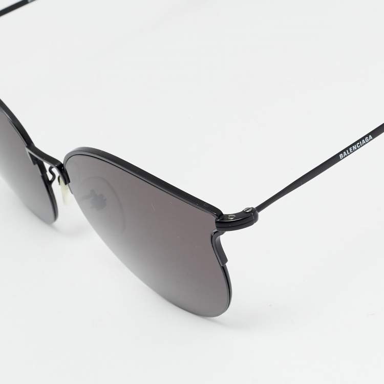مملوكة مسبقًا Balenciaga Black BB0021SK Everyday Butterfly Sunglasses