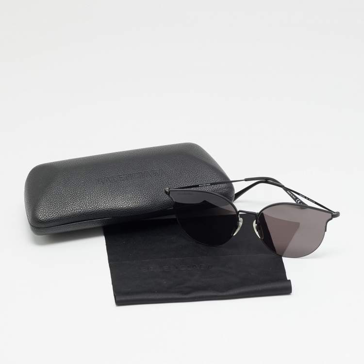 مملوكة مسبقًا Balenciaga Black BB0021SK Everyday Butterfly Sunglasses
