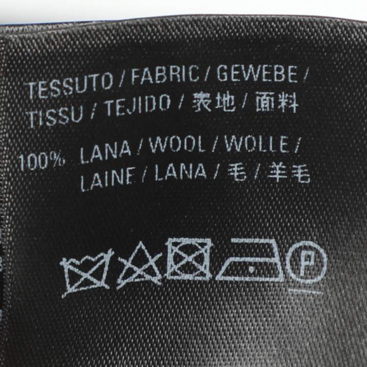 مملوكة مسبقًا Balenciaga Black/White Wool Muffler