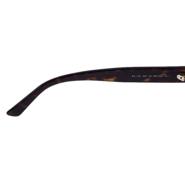 Pre Owned Balenciaga Dark Havana/ Brown Gradient BA 132 Square Sunglasses
