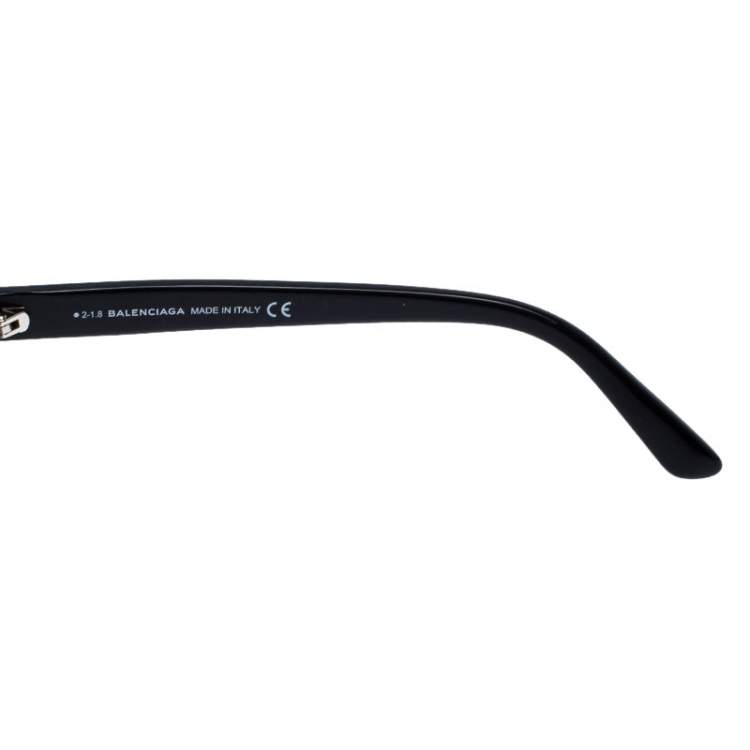 Pre Owned Balenciaga Black Gradient BA 144 Half Rim Sunglasses