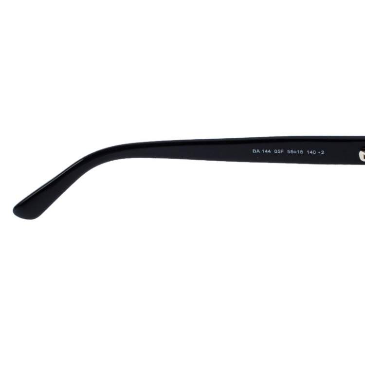 Pre Owned Balenciaga Black Gradient BA 144 Half Rim Sunglasses